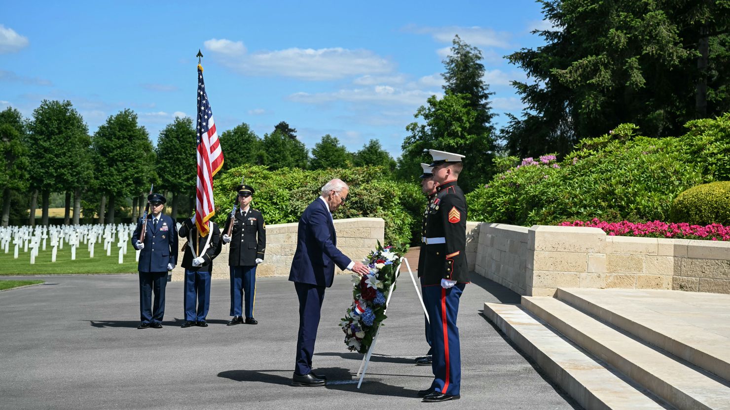President Biden Aisne-Marne Cemetery tribute